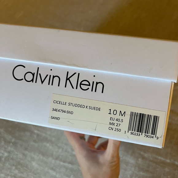 Calvin Klein “Cicelle” Suede Studded heels (US10) - Picture 8 of 8